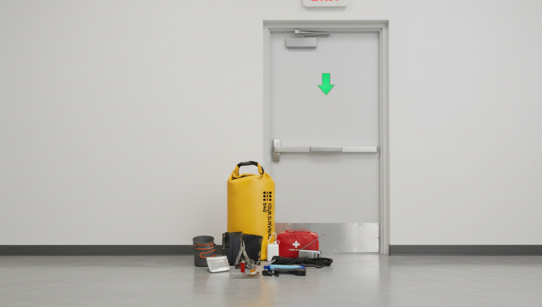 Mochila de emergência para sismo