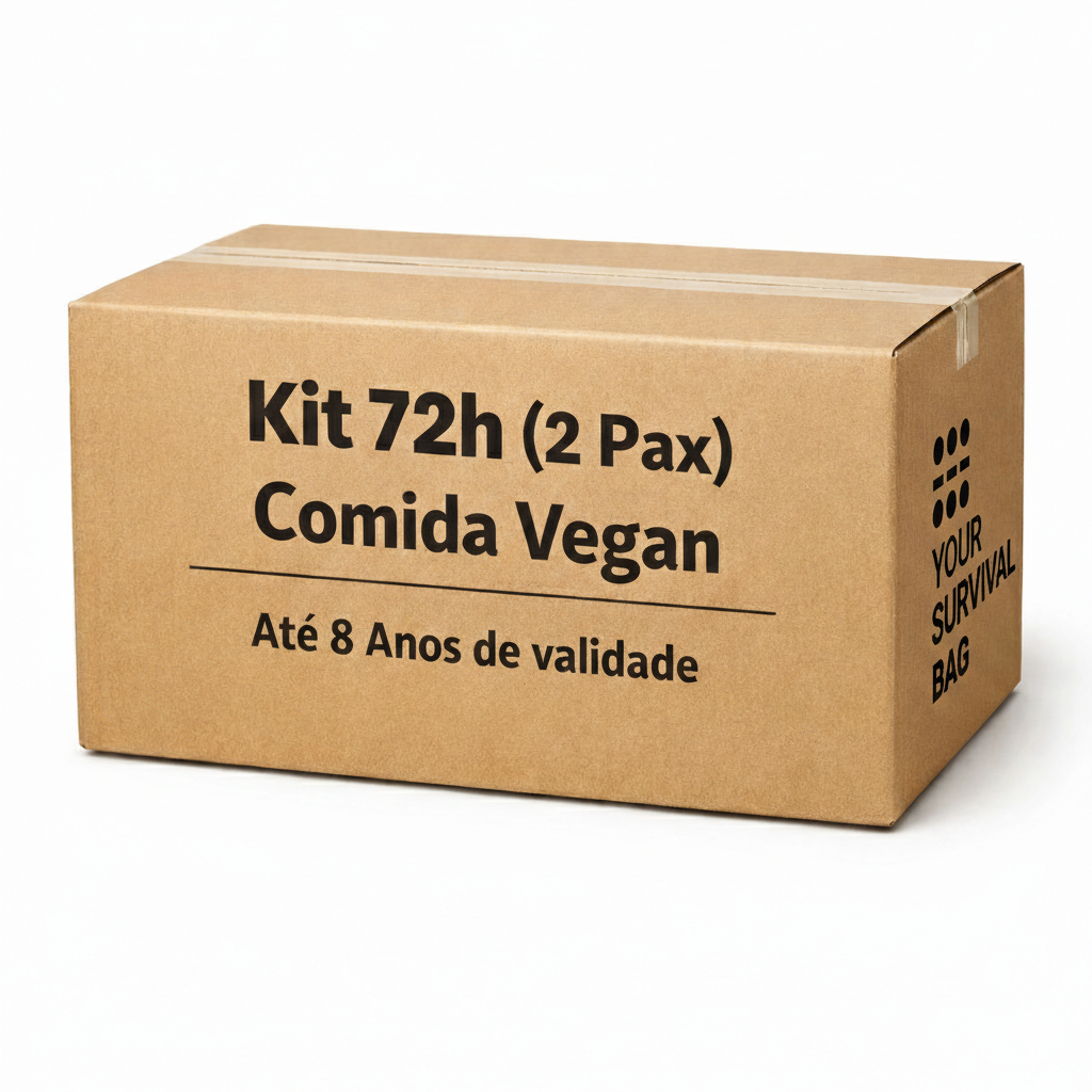 Kit Sobrevivência Alimentar Vegan (2 Pax)